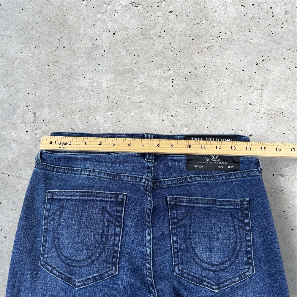 True Religion Jeans Becca Mid Rise Boot‎ Cut Indigo Women's Size 27x30 - Picture 6 of 7